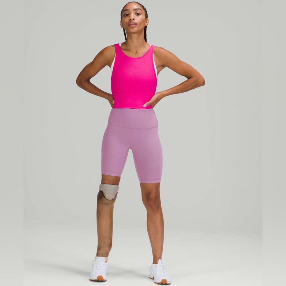Lululemon sonic pink power pivot tank!
